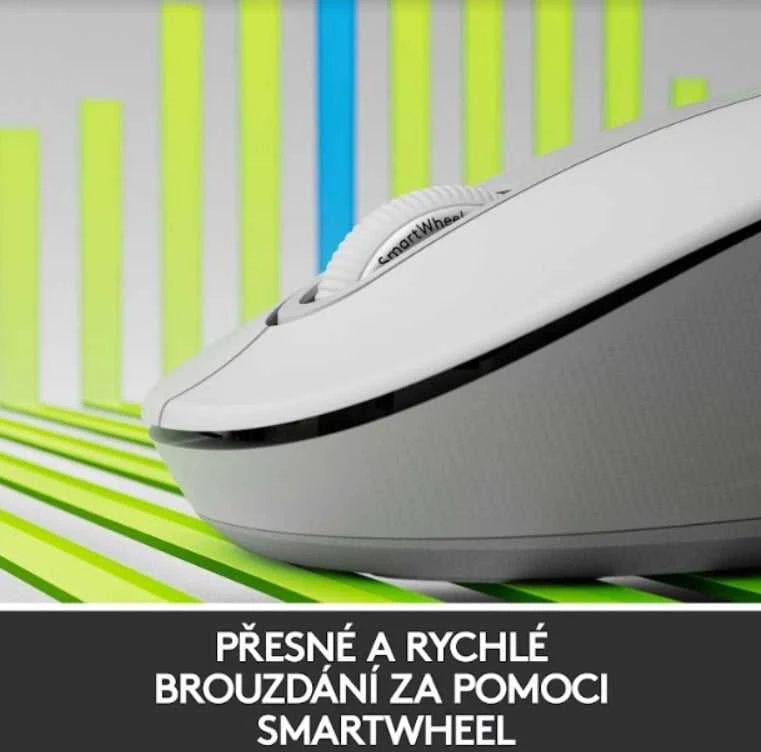 Belaidė pelė Logitech Signature M650, balta