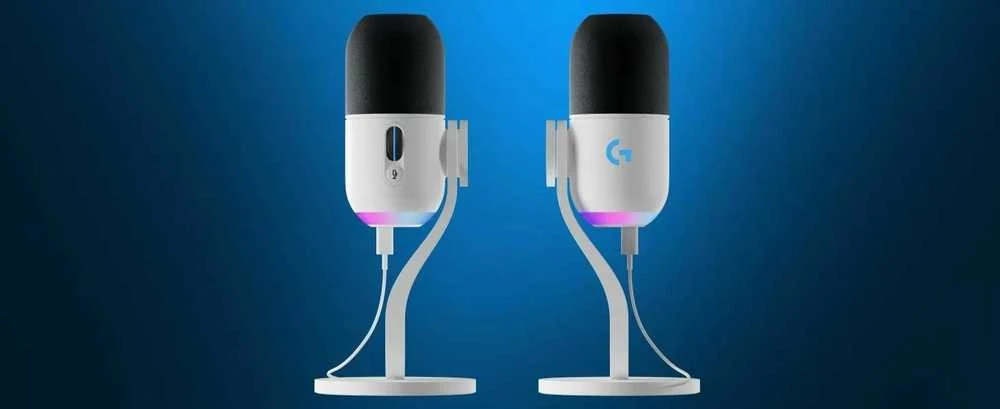 LOGITECH Yeti GX dinaminis RGB žaidimų mikrofonas su LIGHTSYNC OFF Baltas