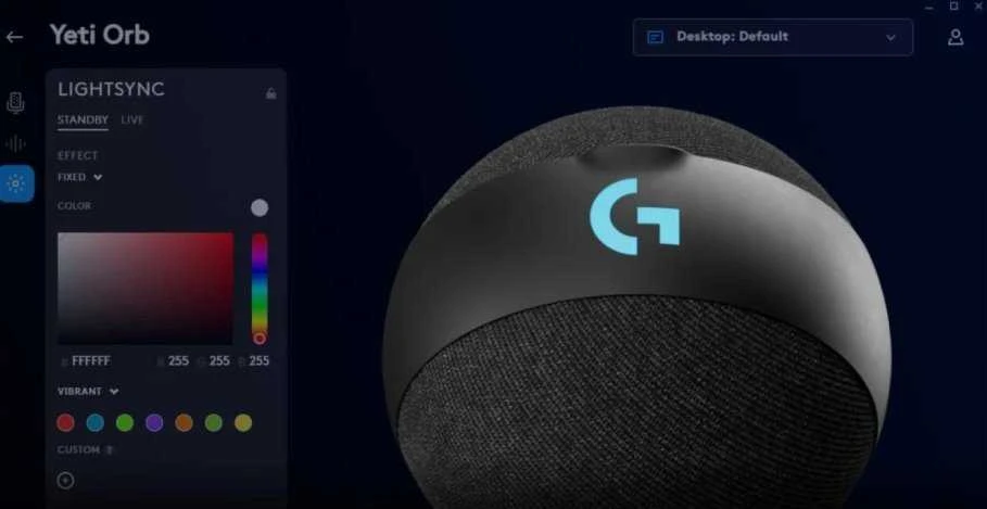Logitech G Yeti Orb Juodas (Juodas) Kondensatorinis Mikrofonas