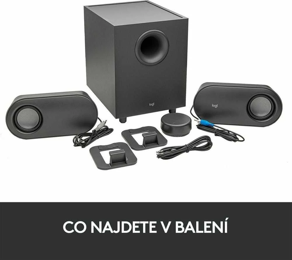 Logitech Z407 Bluetooth kompiuterio garsiakalbiai su žemųjų dažnių garsiakalbiu ir belaidžiu valdymu