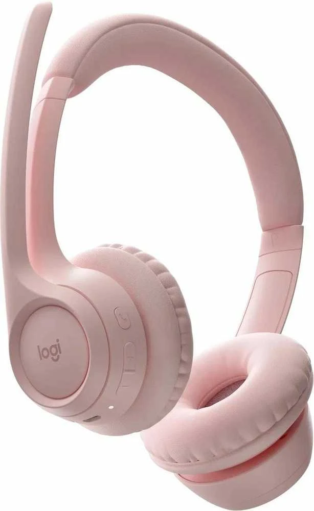 Ausinės - Logitech Zone 300 Dual Mic Bluetooth 20h Baterijos Gyvenimas Rosé