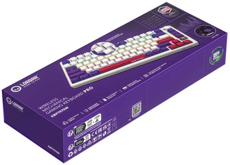Klaviatūra Lorgar KBP7075W (CZ&SK) bílá