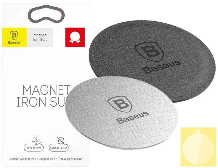 Magnetinis telefono laikiklis Baseus Iron Suit rinkinys - Juodas