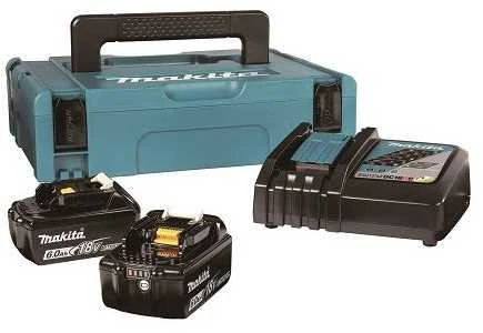 Makita Akumuliatorių ir kroviklio komplektas LXT® 198116-4 18V • BL1860B x2 • DC18RC • LXT®