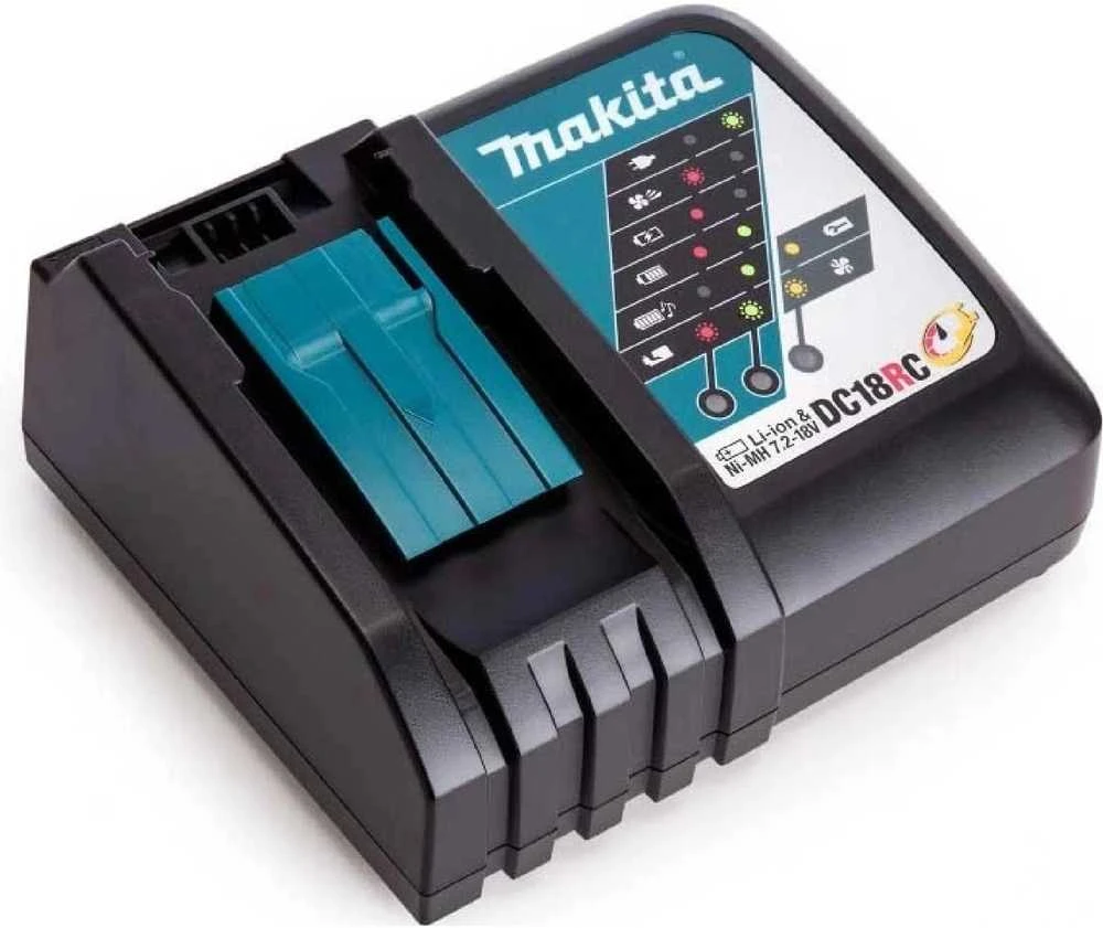 Makita 195584-2 Kroviklis DC18RC 14,4-18 V Li-ion RAPID krovimo laikas 15/22min, CARTON