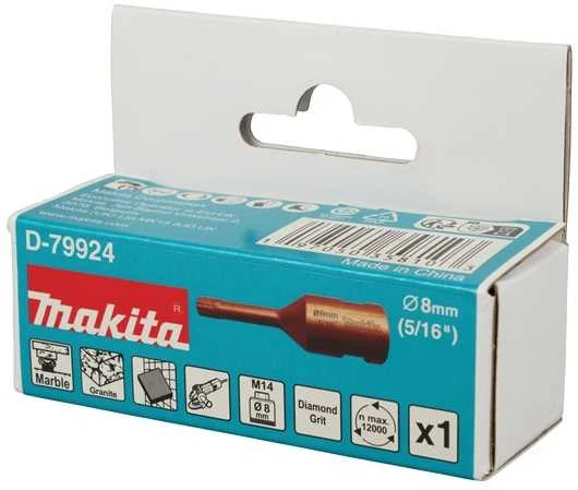 Makita Deimantinis grąžtas sulituotas vakuuminiu būdu (M14), granitui, marmurui, plytelėms 8MM. D-79924