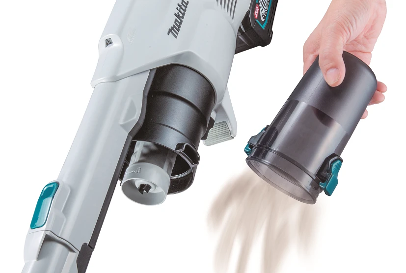 Makita CL004GZ Akumuliatorinis dulkių siurblys 40V XGT, Elektrinis besisukantis šepetys, 110W, cikloninis, Be akumuliatorių ir kroviklio! Balts
