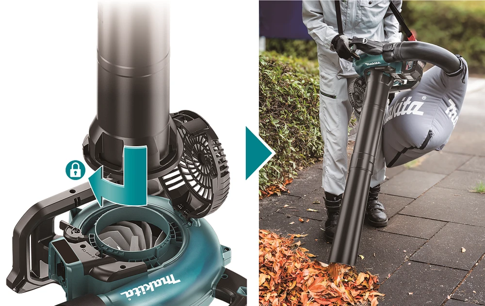 Akumuliatorinis pūstuvas su surinkimu MAKITA UB003GZ 40V MAX XGT