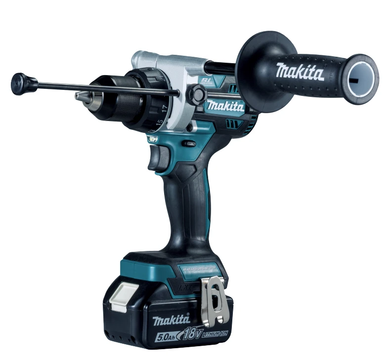 Makita DHP492RTJ Akumuliatorinis smūginis gręžtuvas 18V, BL-motor, Max 141 Nm, 130/65NM, 2x5,0Ah, DC18RC, MAKPACK