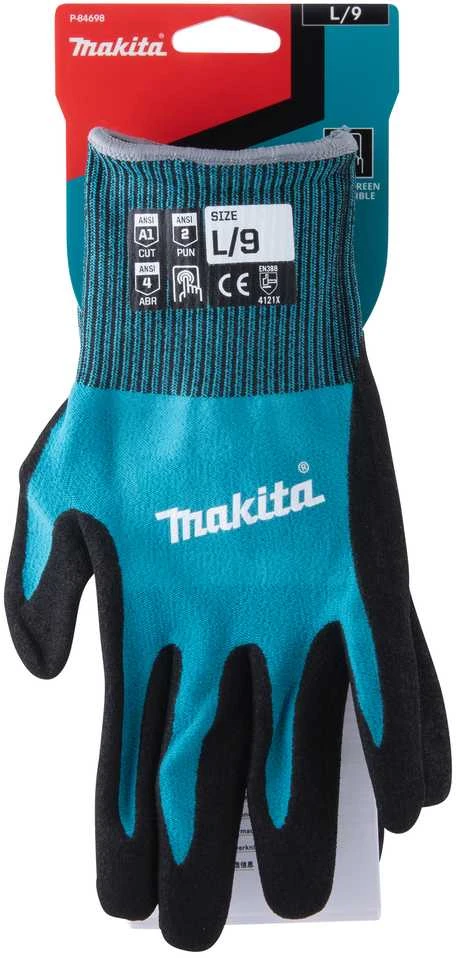 Makita Darbinės pirštinės, dengtos nitrilo danga, L P-84698