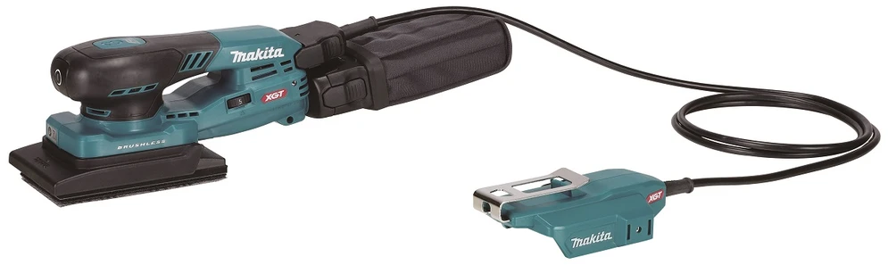 Makita BO005CGZ Akumuliatorinis vibracinis šlifuoklis XGT 40V, 80X130mm, AWS (be AWS lusto), Be akumuliatorių ir kroviklio!