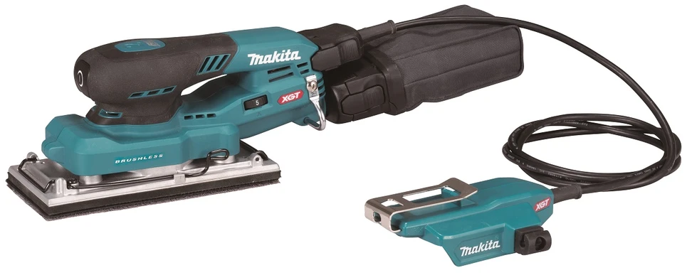 Makita BO007CGZ Akumuliatorinis vibracinis šlifuoklis XGT 40V, 80X130mm, ø2mm, AWS (be AWS lusto), Be akumuliatorių ir kroviklio!