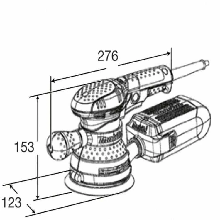 Makita Ekscentrinis šlifuoklis BO5041 125 mm