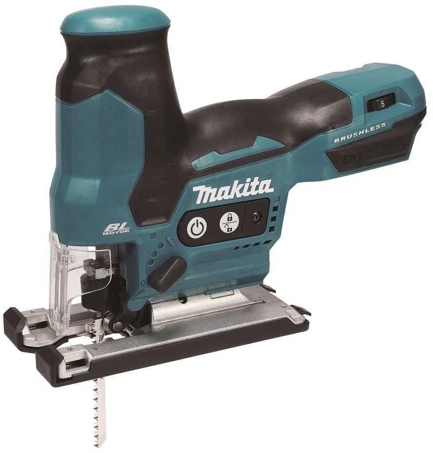 Makita DJV185Z Akumuliatorinis siaurapjūklis 18 V Li-ion, BL-motor, Cilindro formos rankena, Be akumuliatorių ir kroviklio!