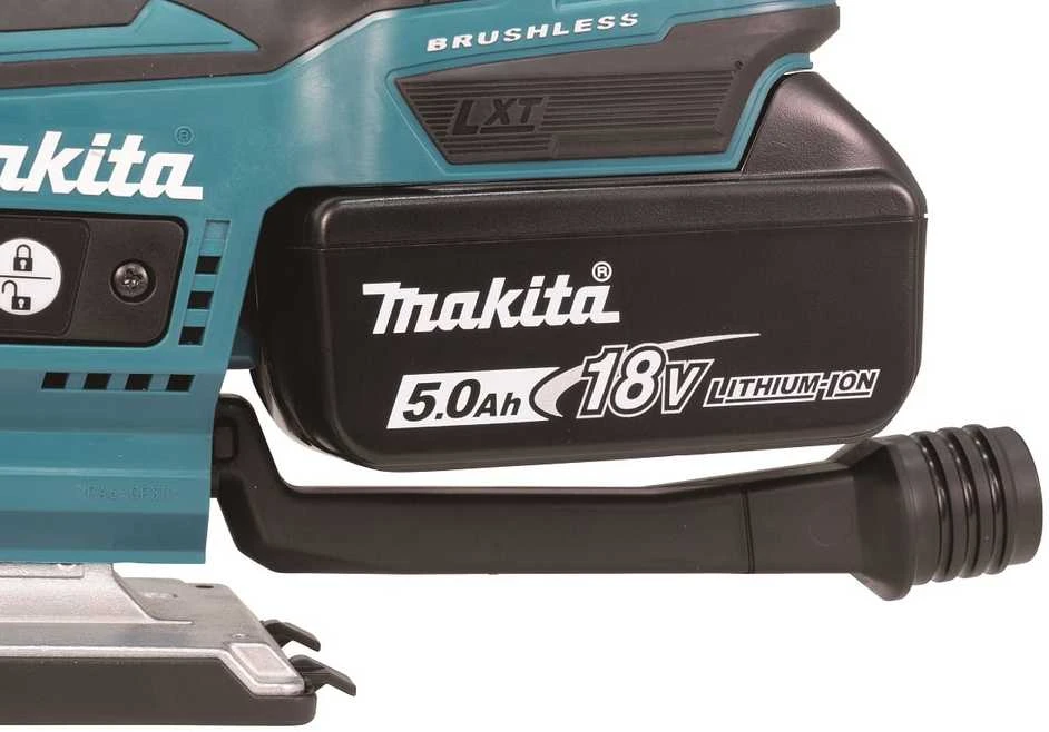 Makita DJV185Z Akumuliatorinis siaurapjūklis 18 V Li-ion, BL-motor, Cilindro formos rankena, Be akumuliatorių ir kroviklio!
