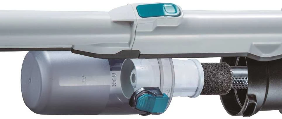 Makita CL004GZ Akumuliatorinis dulkių siurblys 40V XGT, Elektrinis besisukantis šepetys, 110W, cikloninis, Be akumuliatorių ir kroviklio! Balts