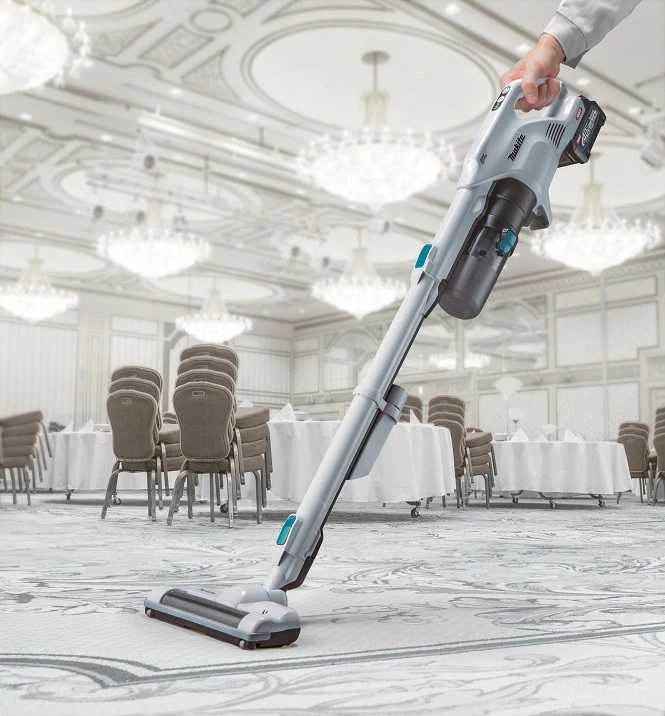 Makita CL004GZ Akumuliatorinis dulkių siurblys 40V XGT, Elektrinis besisukantis šepetys, 110W, cikloninis, Be akumuliatorių ir kroviklio! Balts