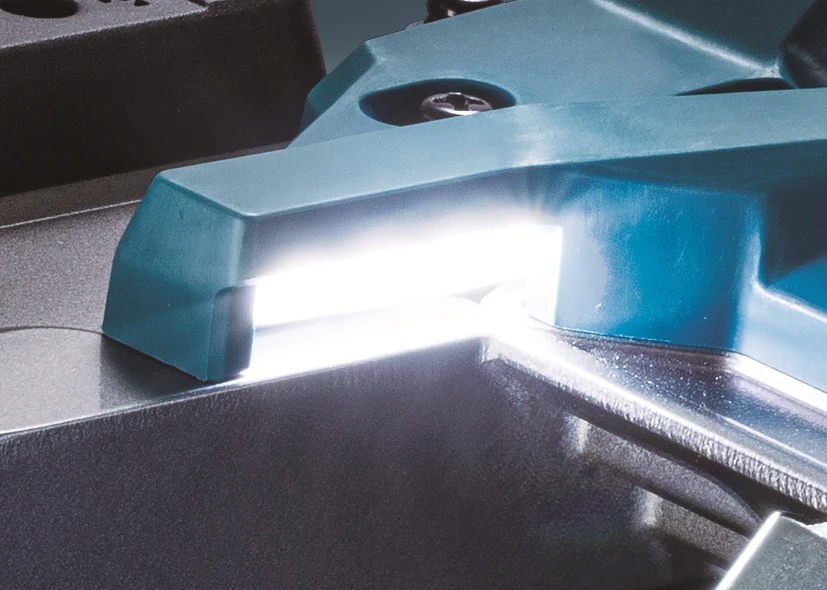 Juostinis pjūklas metalui Makita PB003GZ; 40 V; 66 mm (be akumuliatoriaus ir pakrovėjo)