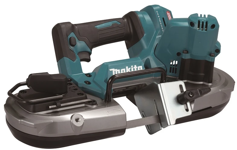 Juostinis pjūklas metalui Makita PB003GZ; 40 V; 66 mm (be akumuliatoriaus ir pakrovėjo)