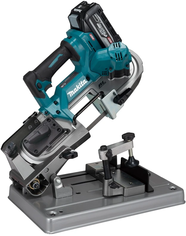 Juostinis pjūklas metalui Makita PB003GZ; 40 V; 66 mm (be akumuliatoriaus ir pakrovėjo)