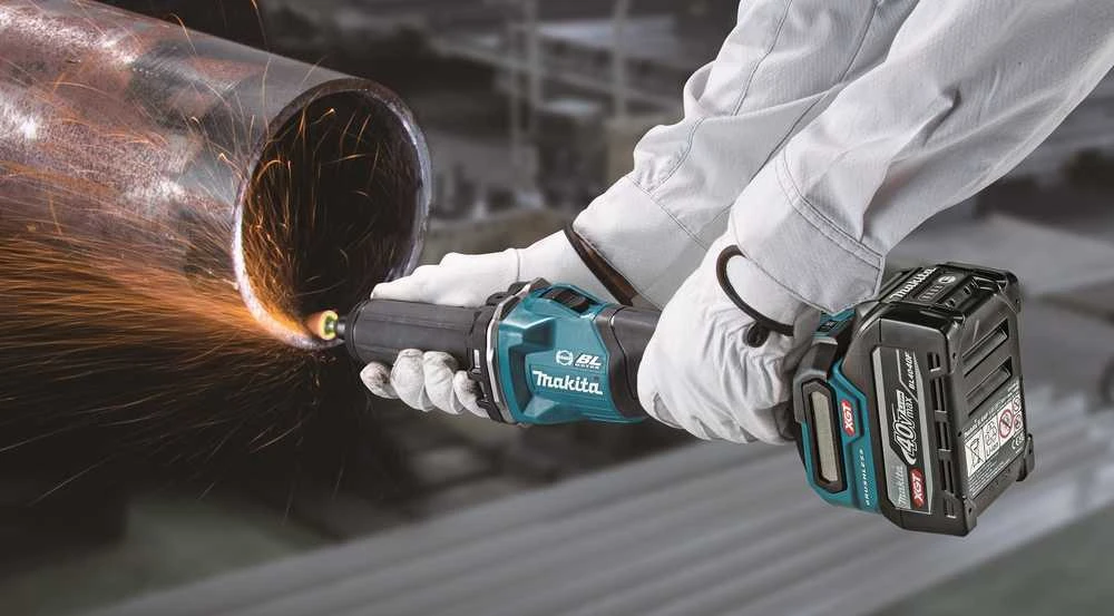 Makita GD001GZ Akumuliatorinis tiesinis šlifuoklis XGT, 40V, ø 6 mm 29 000 min-1, Be akumuliatorių ir kroviklio!