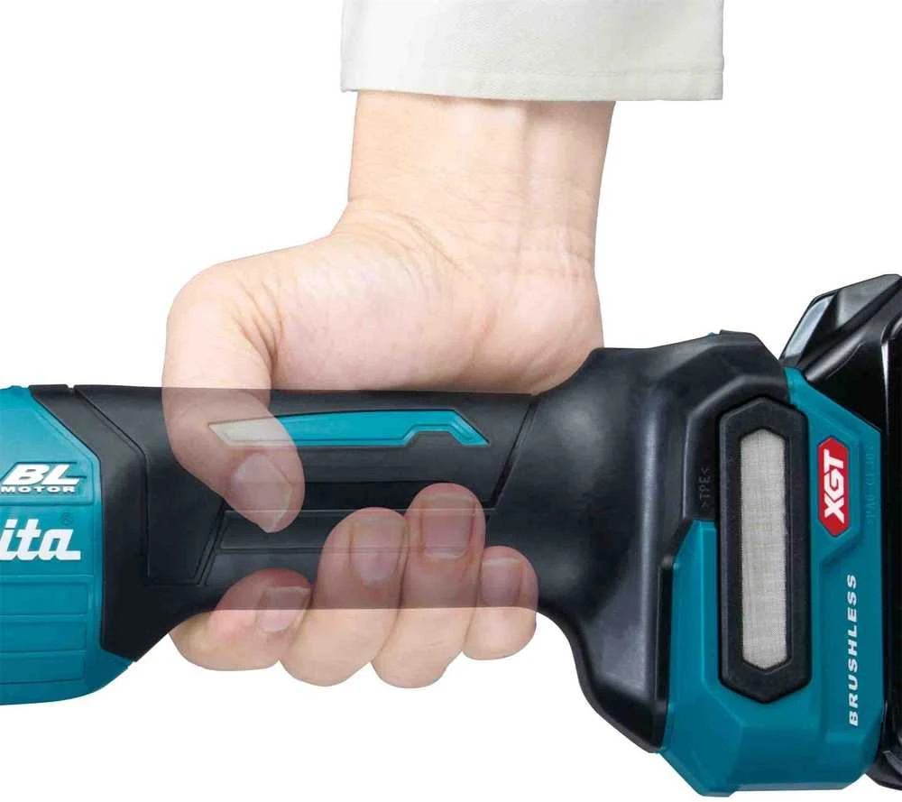 Makita GD002GZ Akumuliatorinis tiesinis šlifuoklis XGT, 40V, ø 6 mm 29 000 min-1, Svirtinis jungiklis, Be akumuliatorių ir kroviklio!