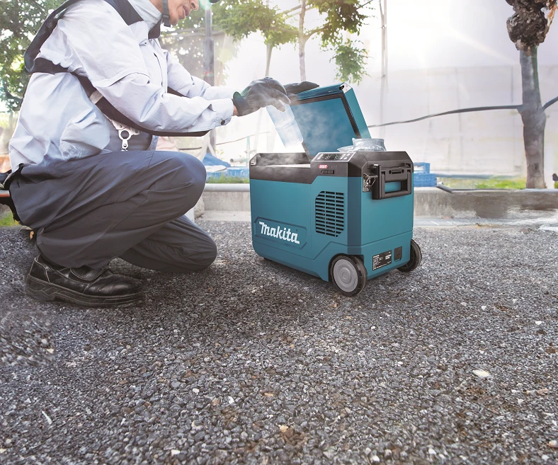 Akumuliatorinis maisto šaldytuvas - šildytuvas Makita CW006GZ; 18/40 V; 23 l (be akumuliatoriaus ir pakrovėjo)
