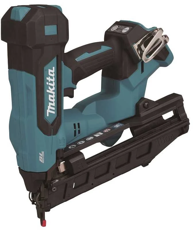 Makita DBN610ZJ Akumuliatorinis smeigiakalis 18V, 16Ga (1,6mm), 32-64mm, 20°, be akumuliatorių ir kroviklio! MAKPAC