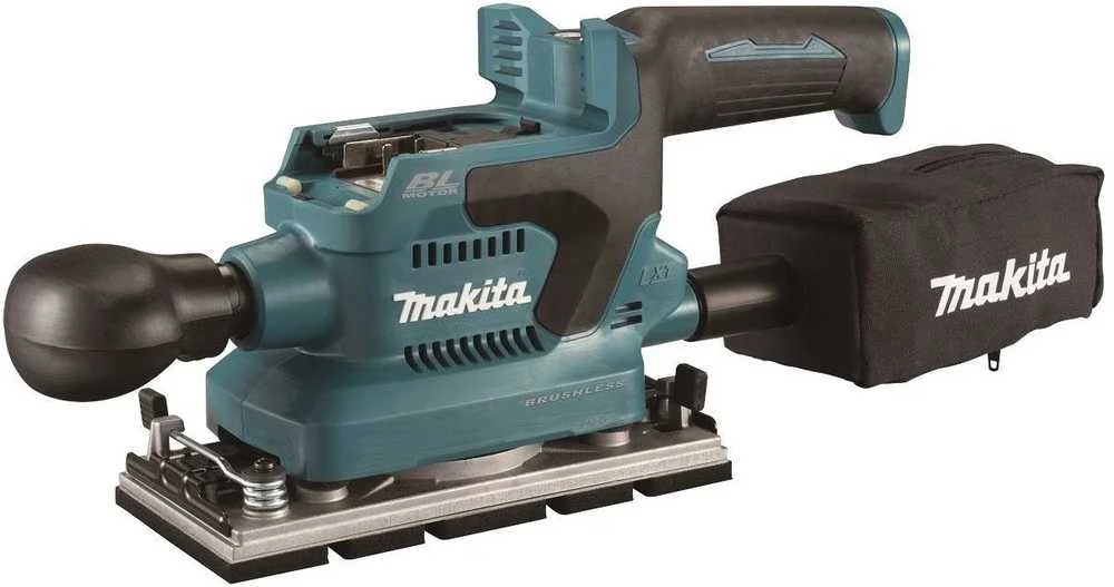 Makita DBO380Z Akumuliatorinis vibracinis šlifuoklis 18V, 93X185mm, Be akumuliatorių ir kroviklio!
