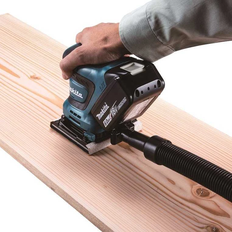 MAKITA akumuliatorinis ekscentrinis šlifuoklis DBO480Z 18V 93x185mm be akumuliatoriaus ir kroviklio