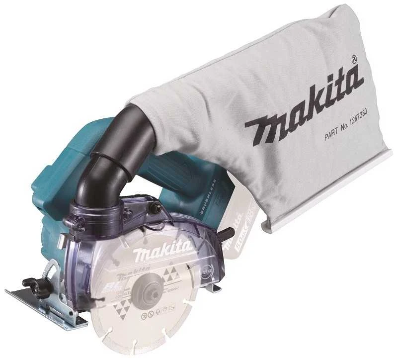 Makita DCC500Z su dulkių surinkimo maišu