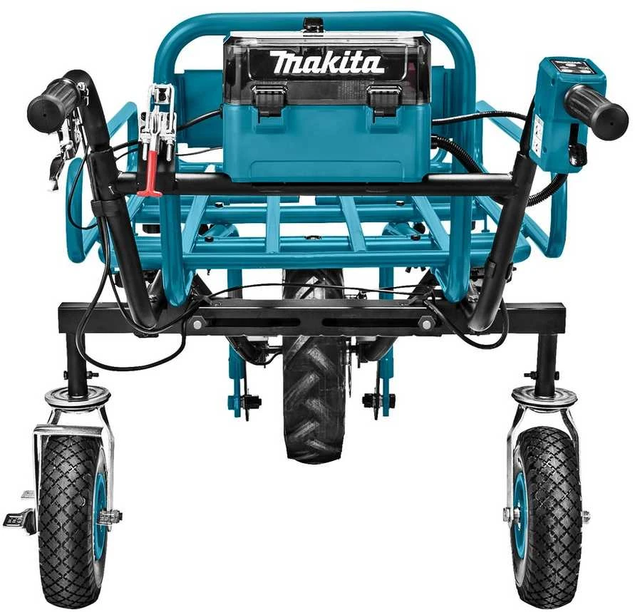 Makita DCU180Z akumuliatorinis karutis 2X18V ličio jonų, BL variklis, 2 greičiai, maks. apkrova 130kg, 32,2kg be akumuliatoriaus ir krovinio