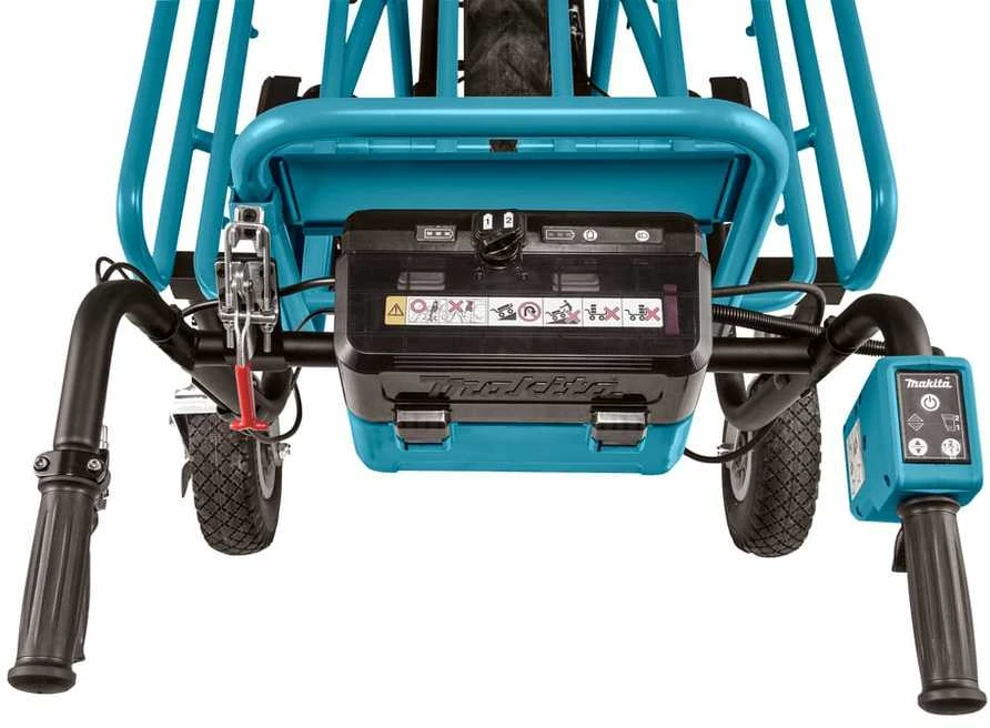 Makita DCU180Z akumuliatorinis karutis 2X18V ličio jonų, BL variklis, 2 greičiai, maks. apkrova 130kg, 32,2kg be akumuliatoriaus ir krovinio