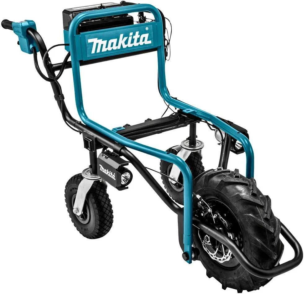 Makita DCU180Z akumuliatorinis karutis 2X18V ličio jonų, BL variklis, 2 greičiai, maks. apkrova 130kg, 32,2kg be akumuliatoriaus ir krovinio