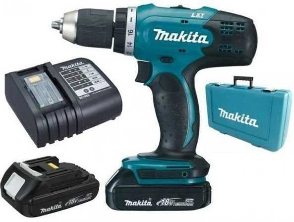 Makita DDF453SYE Akumuliatorinis gręžtuvas, 18 V, 2x 1,5Ah Li-ion, 42/27 Nm, 1,7kg