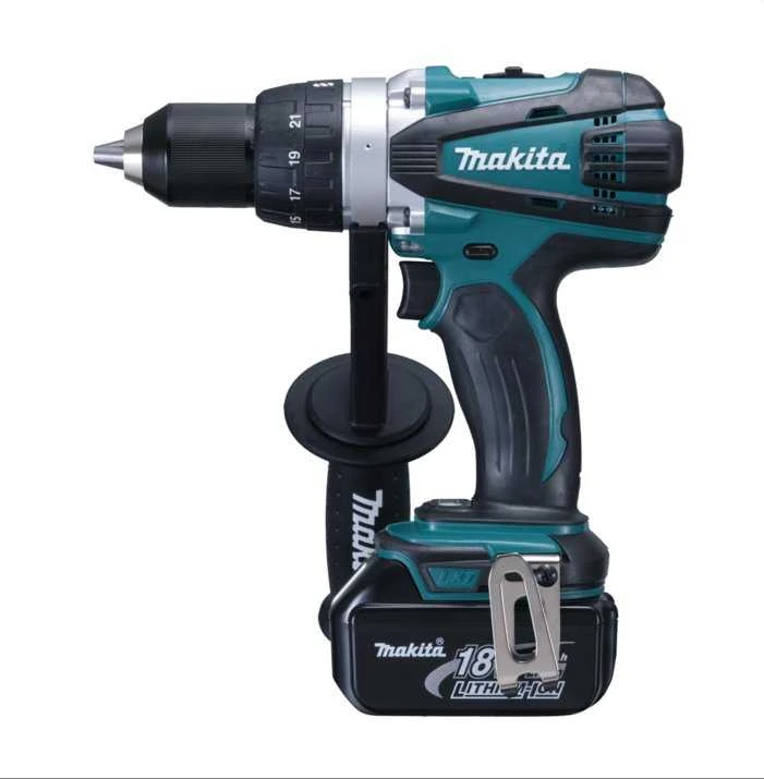 Makita DDF458 gręžtuvas su papildoma rankena