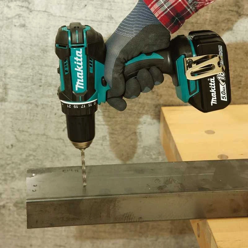Makita DDF482RTJ Akumuliatorinis gręžtuvas, 18 V, 2x 5,0 Ah Li-ion, 62/36 Nm, 1,7kg, LED, MAKPACK