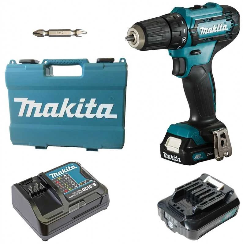 Makita akumuliatorinis suktuvaas - gręžtuvas DF333DSAE 12V 2x2.0Ah