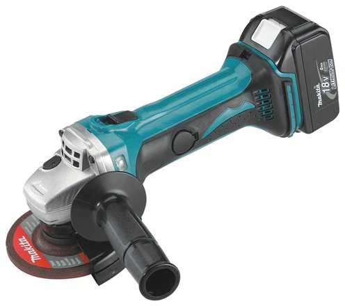 Makita DGA452RTJ šlifuoklis su 18V akumuliatoriumi