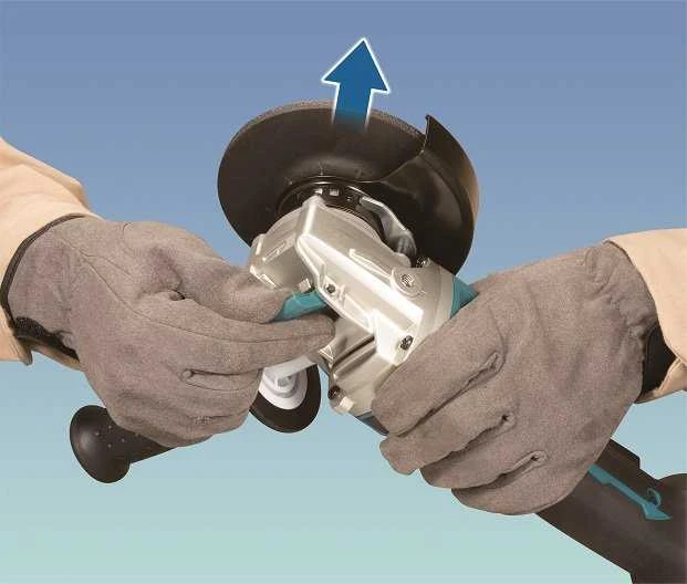 Makita DGA521ZX1 Akumuliatorinis kampinis šlifuoklis 18V, ø125mm, X-LOCK, 8500min-1, BL-motor, be akumuliatorių ir kroviklio!