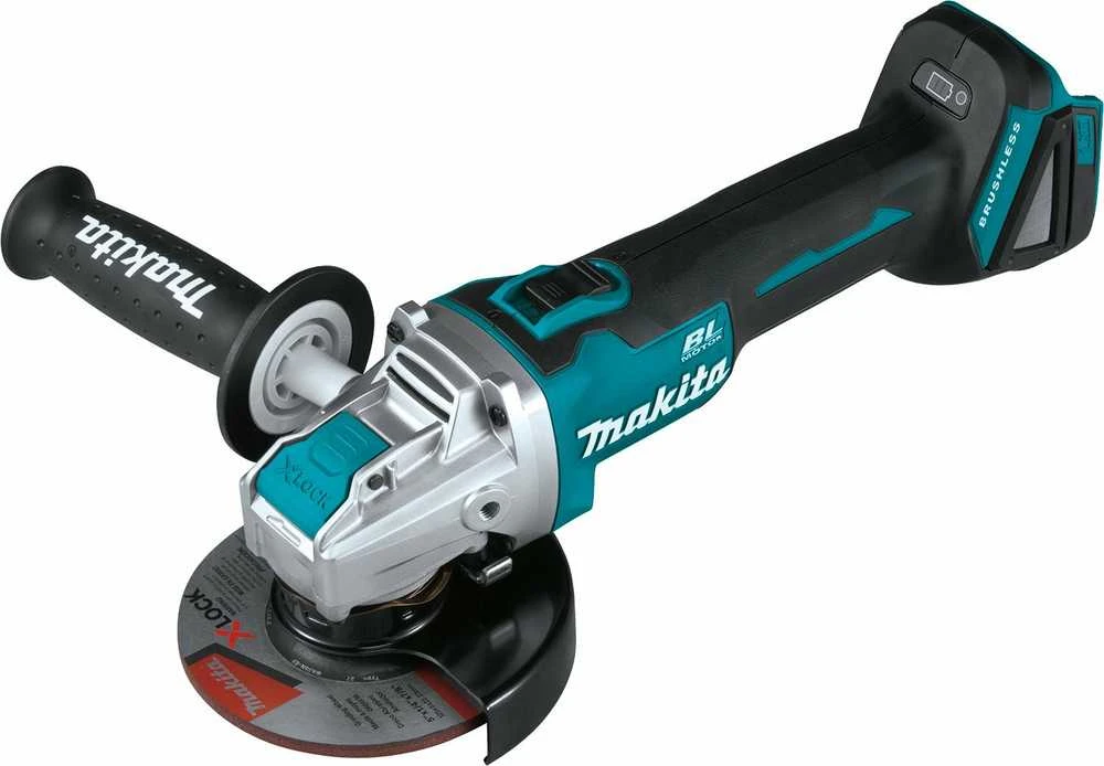 Makita DGA521ZX1 Akumuliatorinis kampinis šlifuoklis 18V, ø125mm, X-LOCK, 8500min-1, BL-motor, be akumuliatorių ir kroviklio!