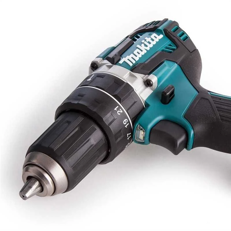 Makita DHP484RTJ Akumuliatorinis smūginis gręžtuvas, 18 V, 2x 5,0 Ah Li-ion, 54/30 Nm, 1,6kg, LED, MAKPACK