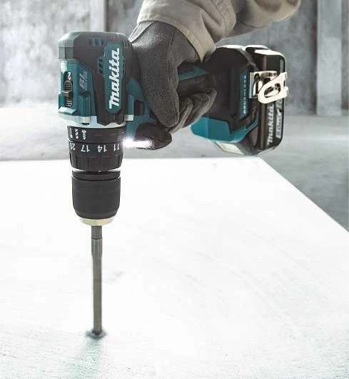 Makita DHP487Z Akumuliatorinis smūginis gręžtuvas 18V, 40/23NM, BL-motor, Be akumuliatorių ir kroviklio!