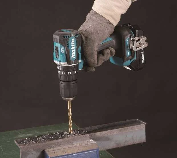 Makita DHP487Z Akumuliatorinis smūginis gręžtuvas 18V, 40/23NM, BL-motor, Be akumuliatorių ir kroviklio!