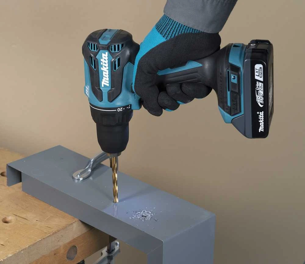 Makita DHP490Z Akumuliatorinis smūginis gręžtuvas 18V, BL, 13mm, 65 Nm, Be akumuliatorių ir kroviklio!
