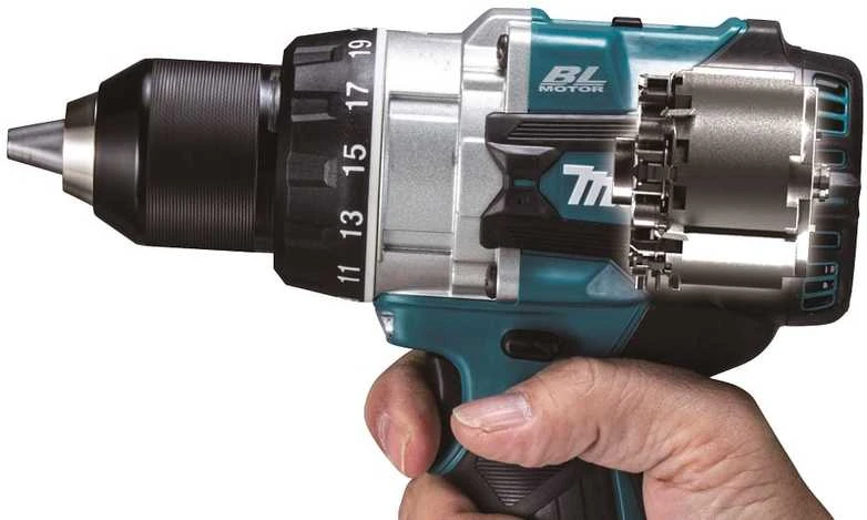 Makita DHP492RTJ Akumuliatorinis smūginis gręžtuvas 18V, BL-motor, Max 141 Nm, 130/65NM, 2x5,0Ah, DC18RC, MAKPACK