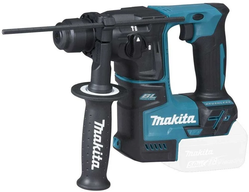 Makita DHR171Z Akumuliatorinis perforatorius, 18 V, SDS+, LED, Be akumuliatorių ir kroviklio!