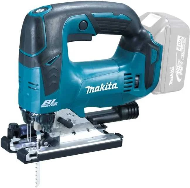 Makita DJV182Z akumuliatorinis siaurapjūklis su 18V baterija