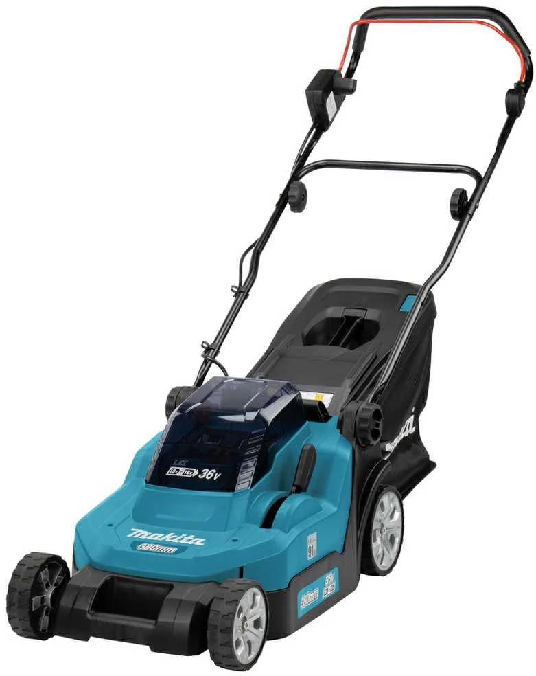 Makita Akumuliatorinė vejapjovė DLM382CM2 2x18V 2x4,0Ah 38cm
