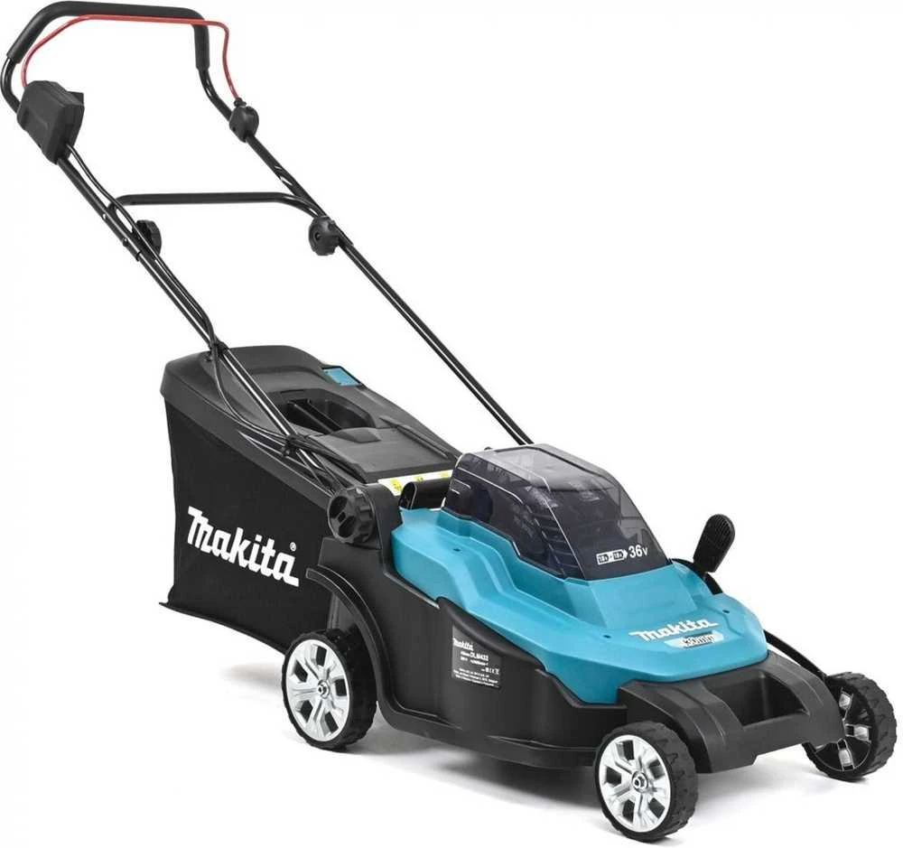 Makita Akumuliatorinė vejapjovė DLM432CT2 2x18V 2x5,0Ah 43cm